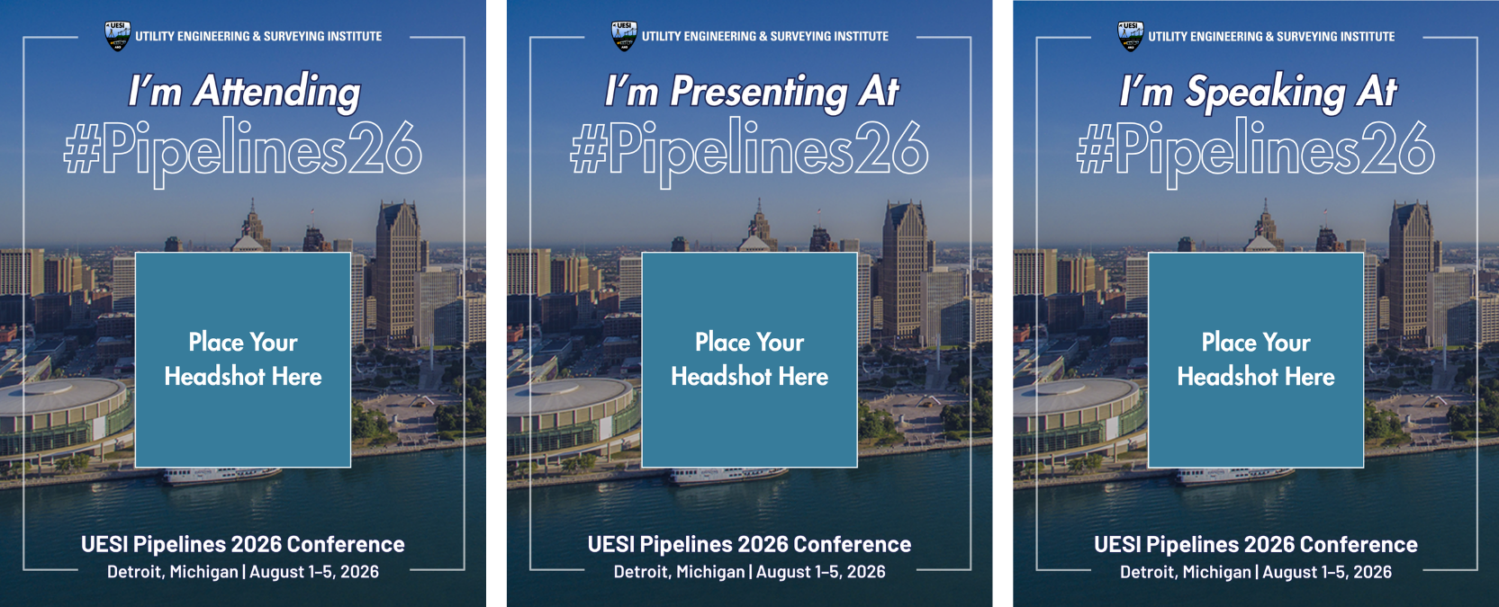 Pipelines 2026 Social Media Graphics with Headshot