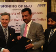 ASCE signs agreement of cooperation with Institute of Civil Engineers (Inidia).