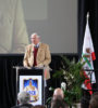 Michael Antonovich giving a speech at the podium