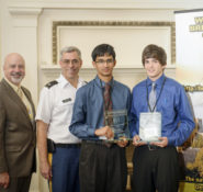 For the second straight year, West Virginia high school students Aniket Zinzuwadia and Nick Bartusiak are winners of the West Point Bridge Design Contest sponsored by ASCE.