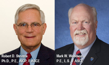 Photo of Robert D. Stevens and Mark W. Woodson