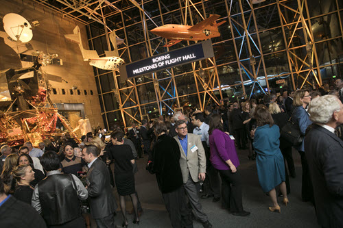 The National Air and Space Museum provided a dramatic backdrop for the world premiere of Dream Big. Courtesy Jason Dixson Photography