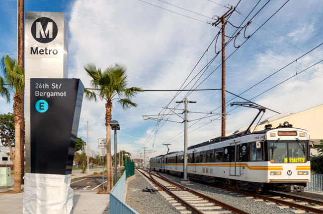 LA Expo Phase 2 Light Rail Photo 2