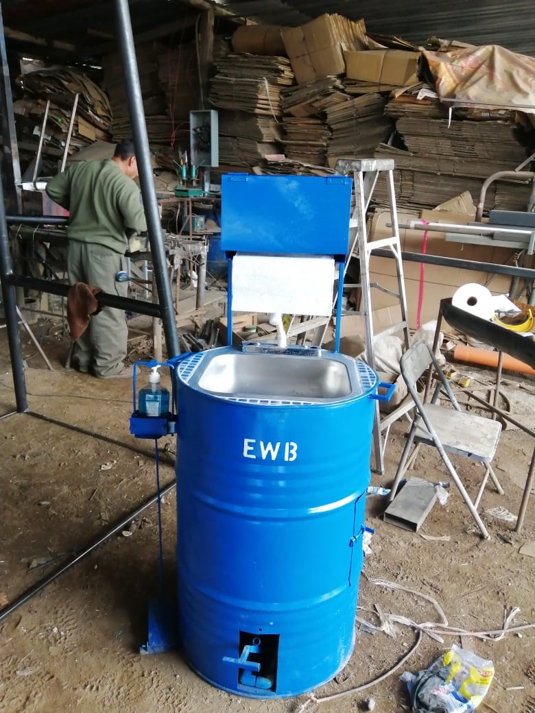 photo of a handwashing station