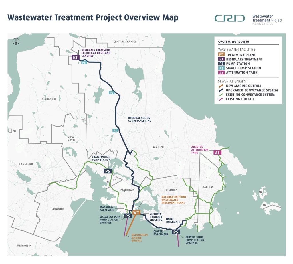 a large scale map of the area covered in the project