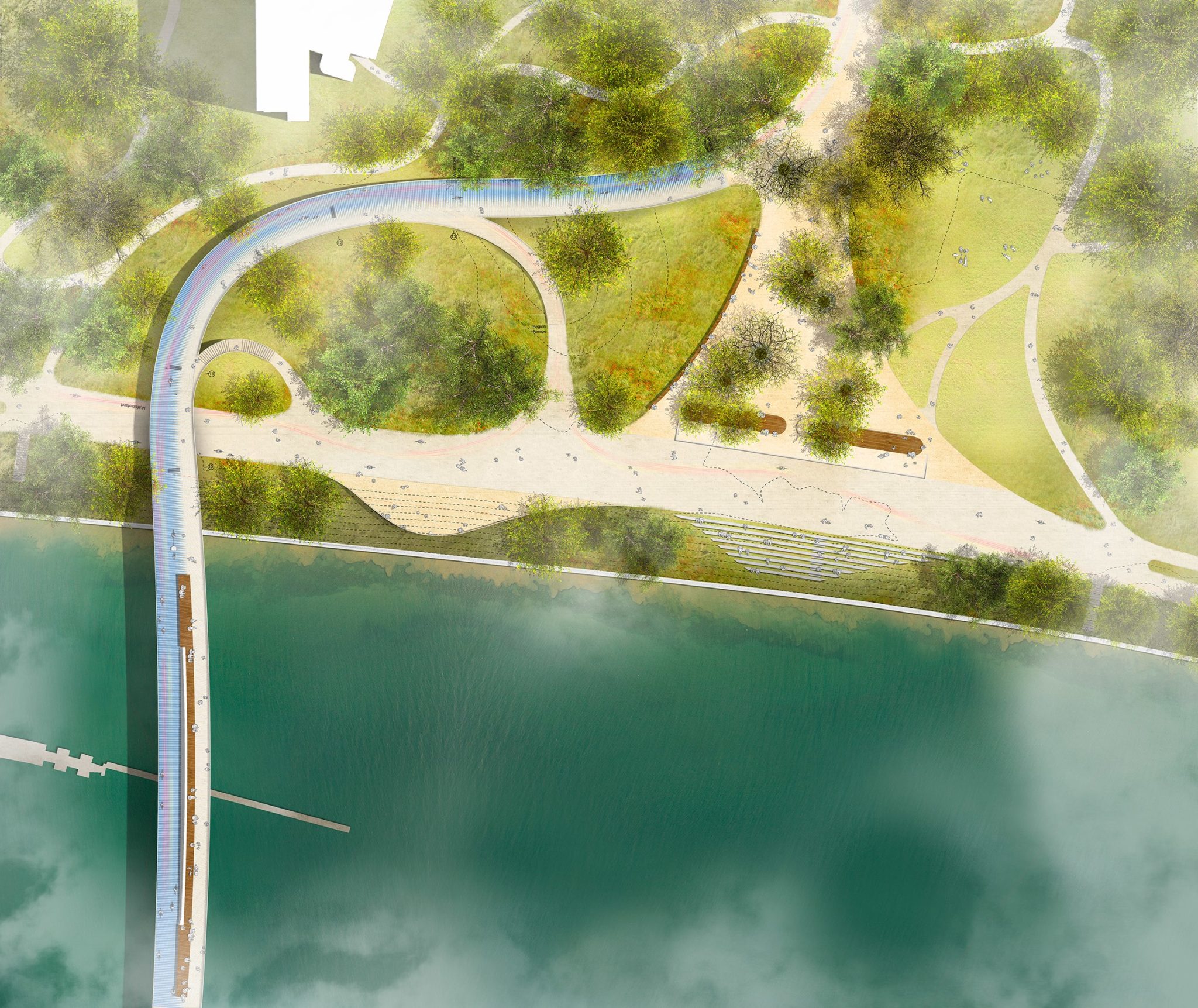 Slideshow Winning cycle and pedestrian bridge design features